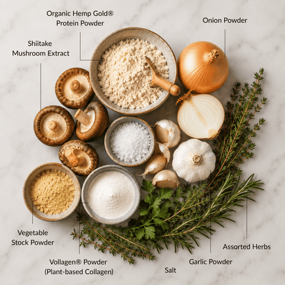Golden Protein Broth - 252g Functional Drinks &amp; Broths The Healthy Chef 