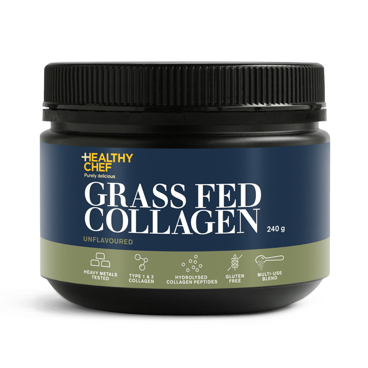 Grass Fed Collagen - 240g Supplement Powders The Healthy Chef 