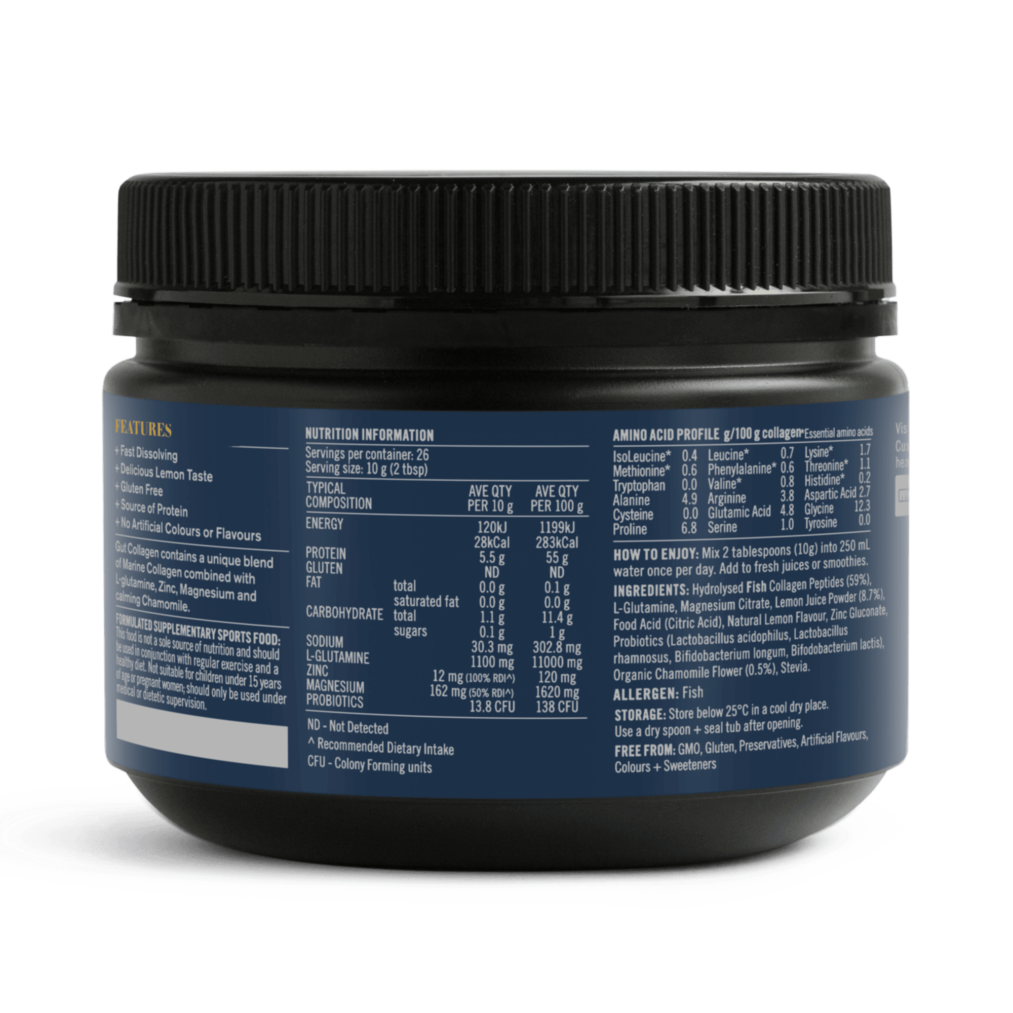 Gut Collagen Supplement Powders The Healthy Chef 