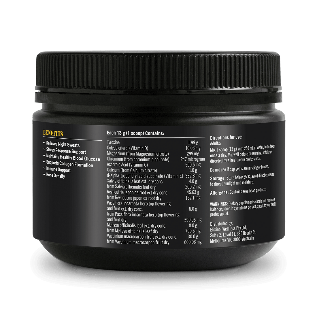Menopause+ - 390g Supplement Powders The Healthy Chef 