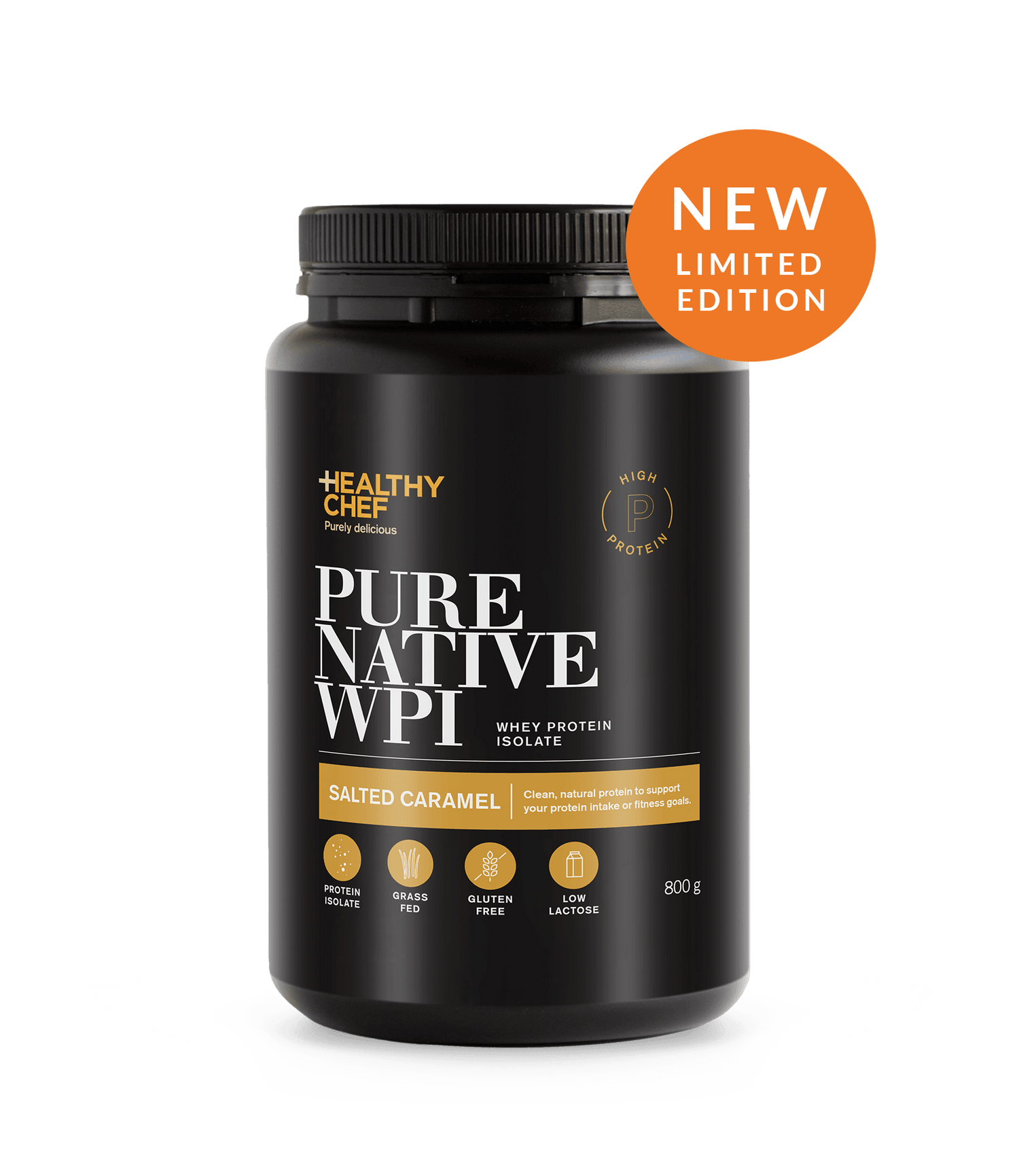 Whey Protein Isolate Salted Caramel Supplement Powders The Healthy Chef 