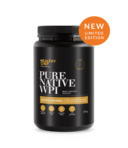Whey Protein Isolate Salted Caramel Supplement Powders The Healthy Chef 