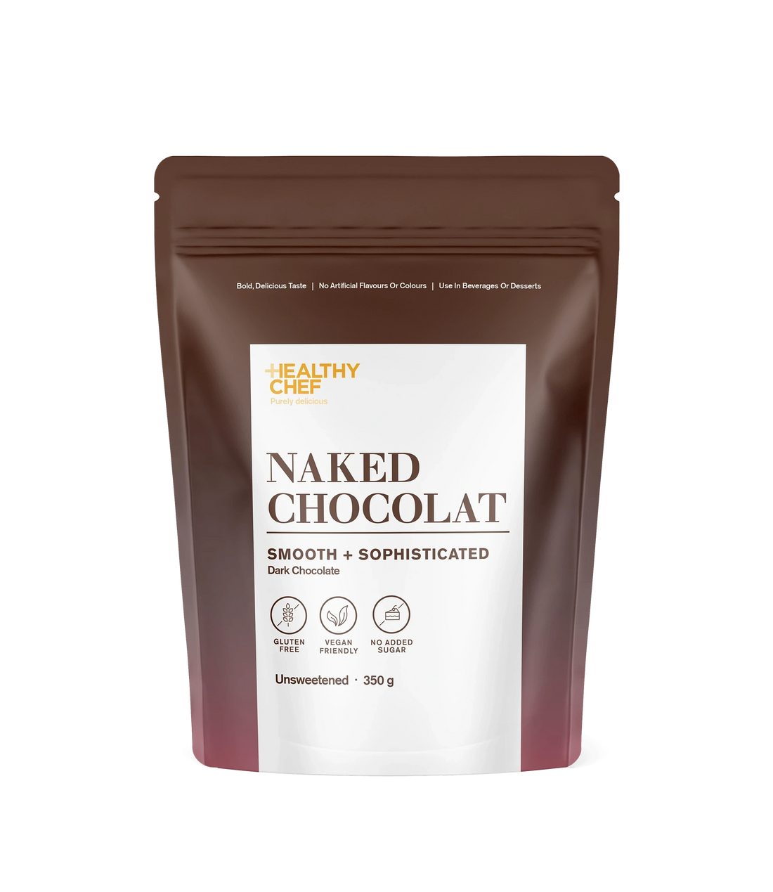 Naked Chocolat Dark - 350g Functional Drinks &amp; Broths The Healthy Chef 
