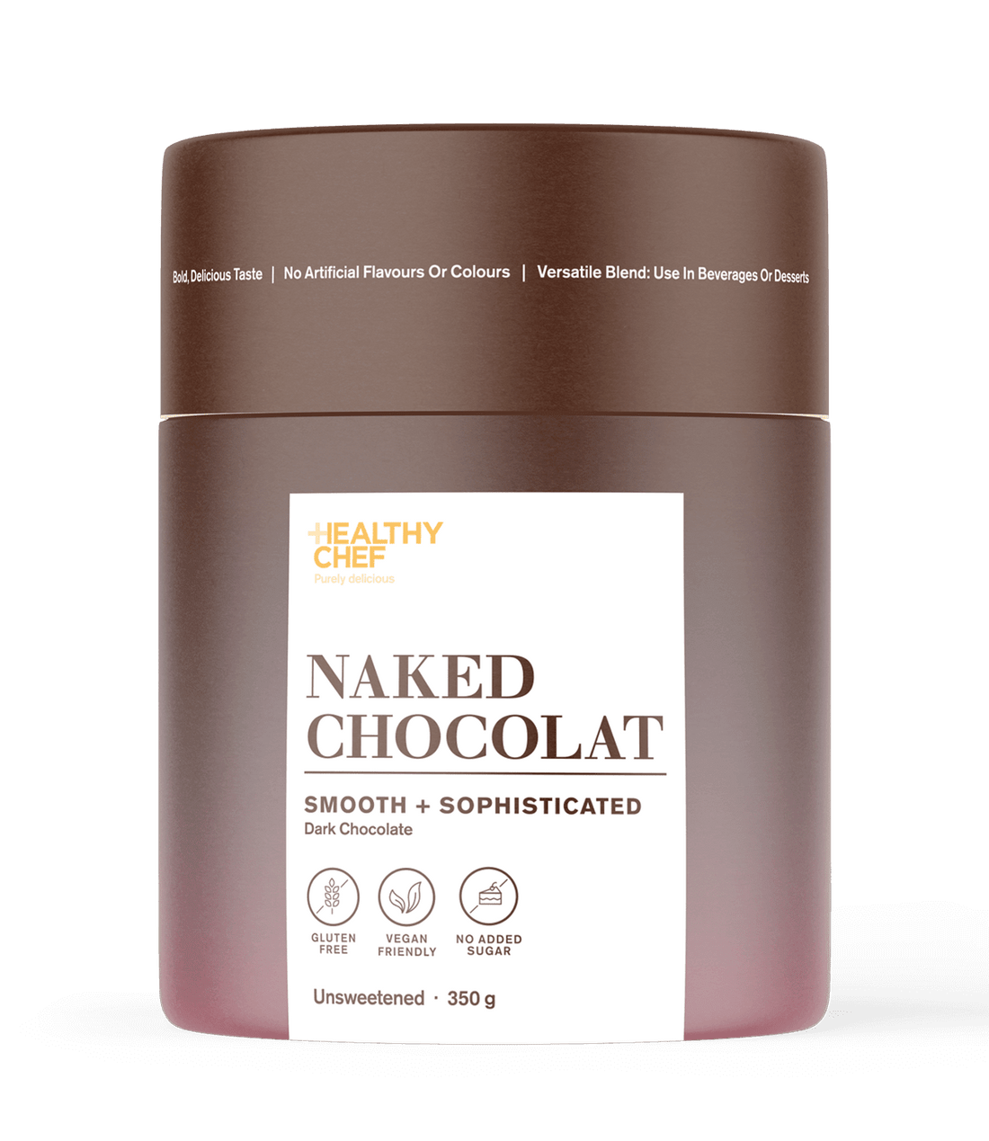 Naked Chocolat Dark - 350g Functional Drinks &amp; Broths The Healthy Chef 