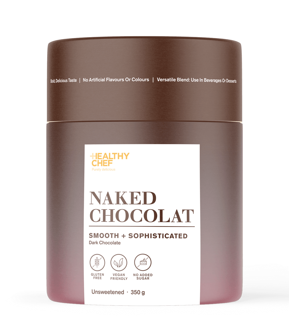 Naked Chocolat Dark - 350g Functional Drinks &amp; Broths The Healthy Chef 