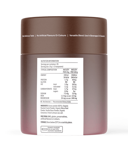 Naked Chocolat Dark - 350g Functional Drinks &amp; Broths The Healthy Chef 