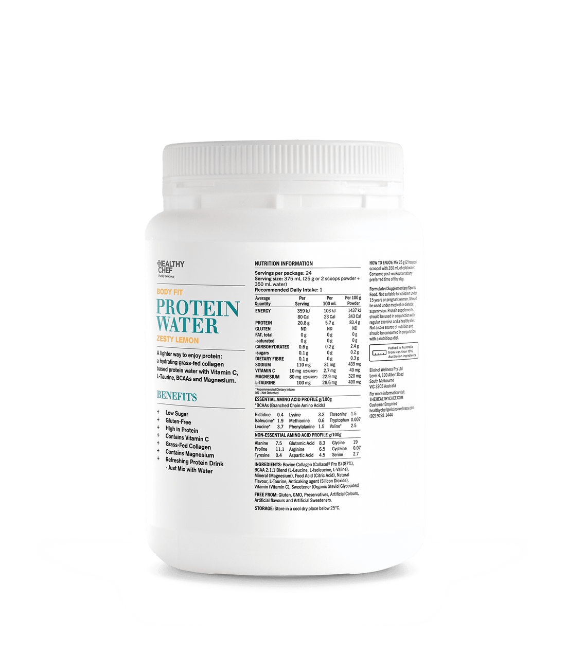 Protein Water - Body Fit The Healthy Chef 