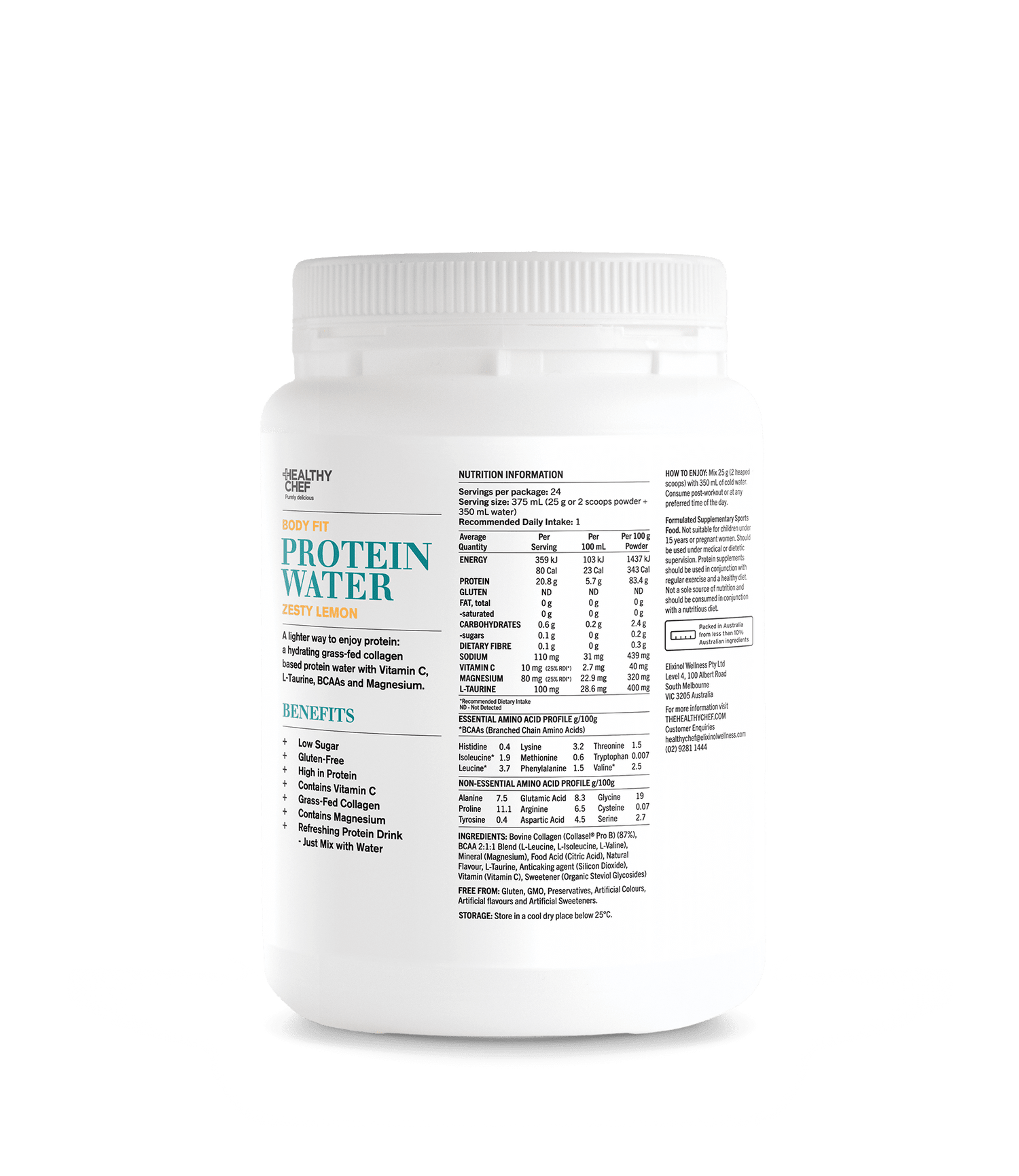 Protein Water - Body Fit The Healthy Chef 