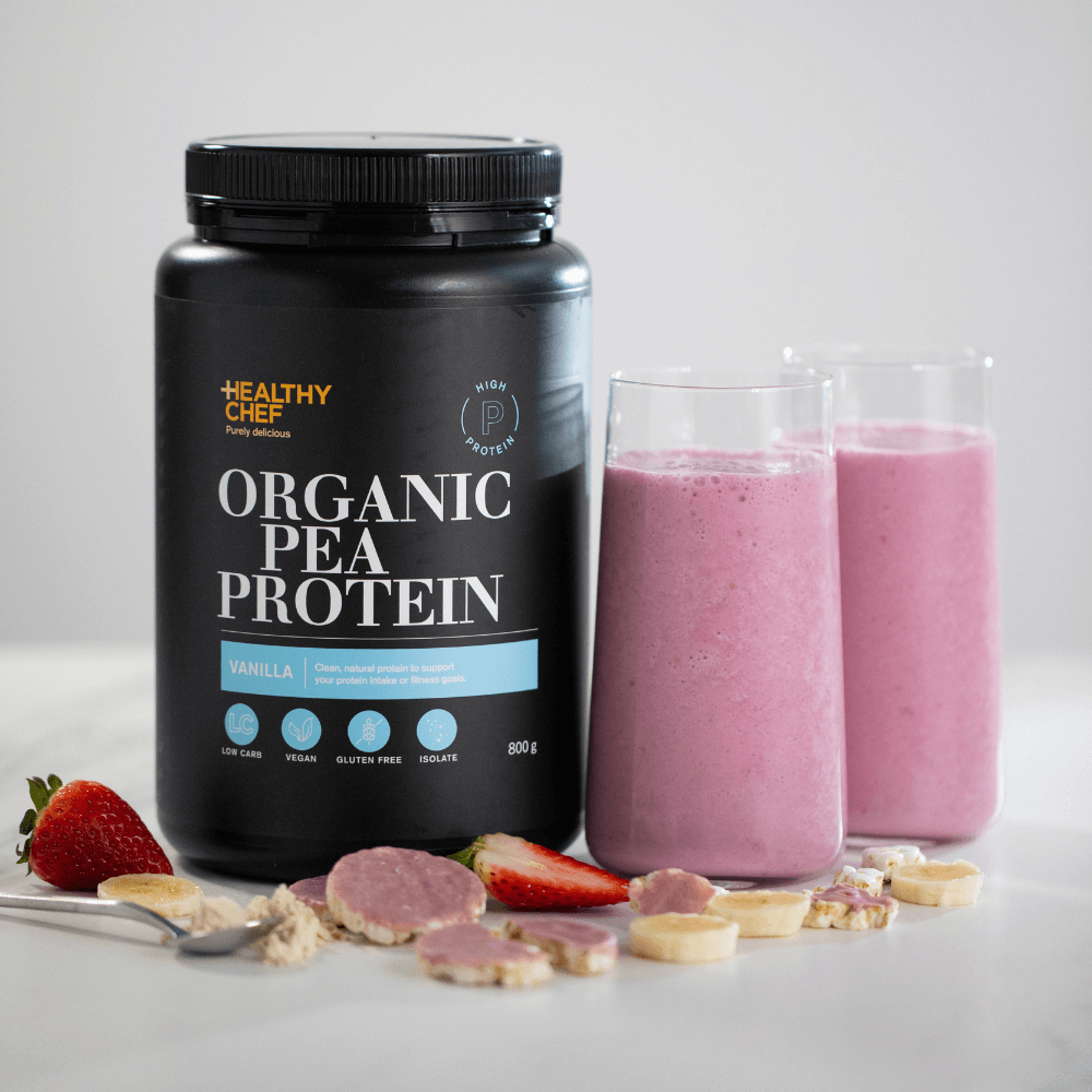 Organic Pea Protein Vanilla Supplement Powders The Healthy Chef 