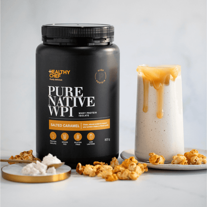 Whey Protein Isolate Salted Caramel Supplement Powders The Healthy Chef 