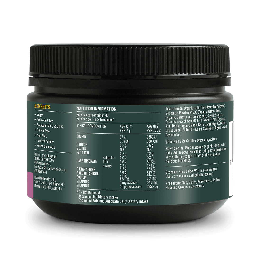 Organic Superfood Supplement Powders The Healthy Chef 
