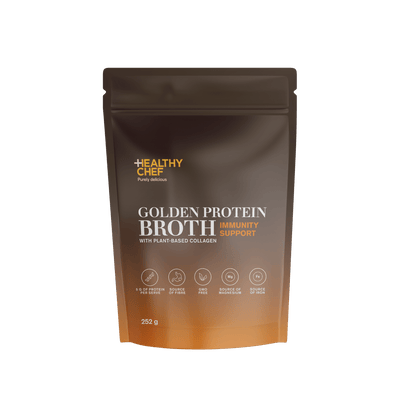 Golden Protein Broth - 252g Functional Drinks &amp; Broths The Healthy Chef 