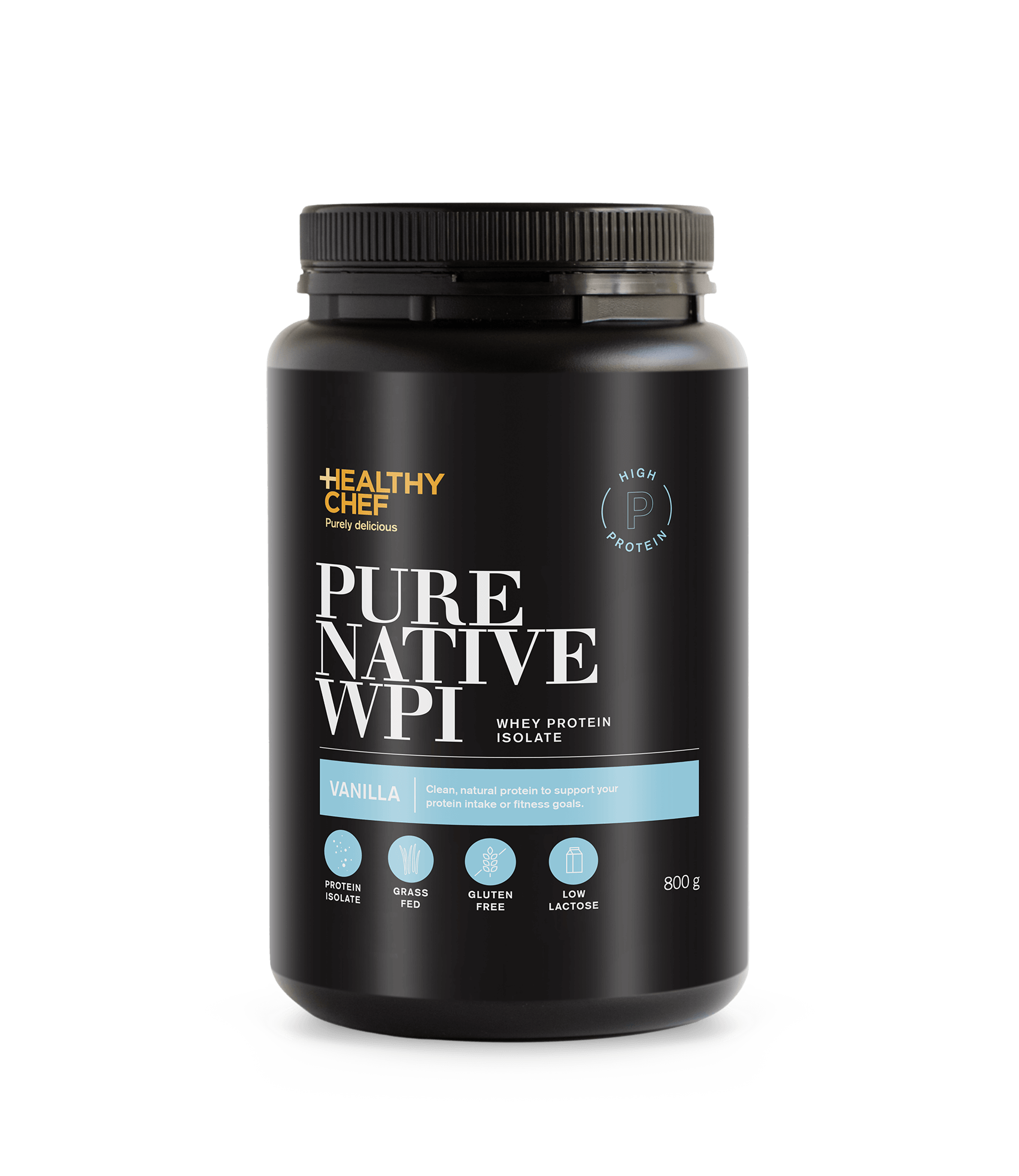 Whey Protein Isolate Vanilla Supplement Powders The Healthy Chef 