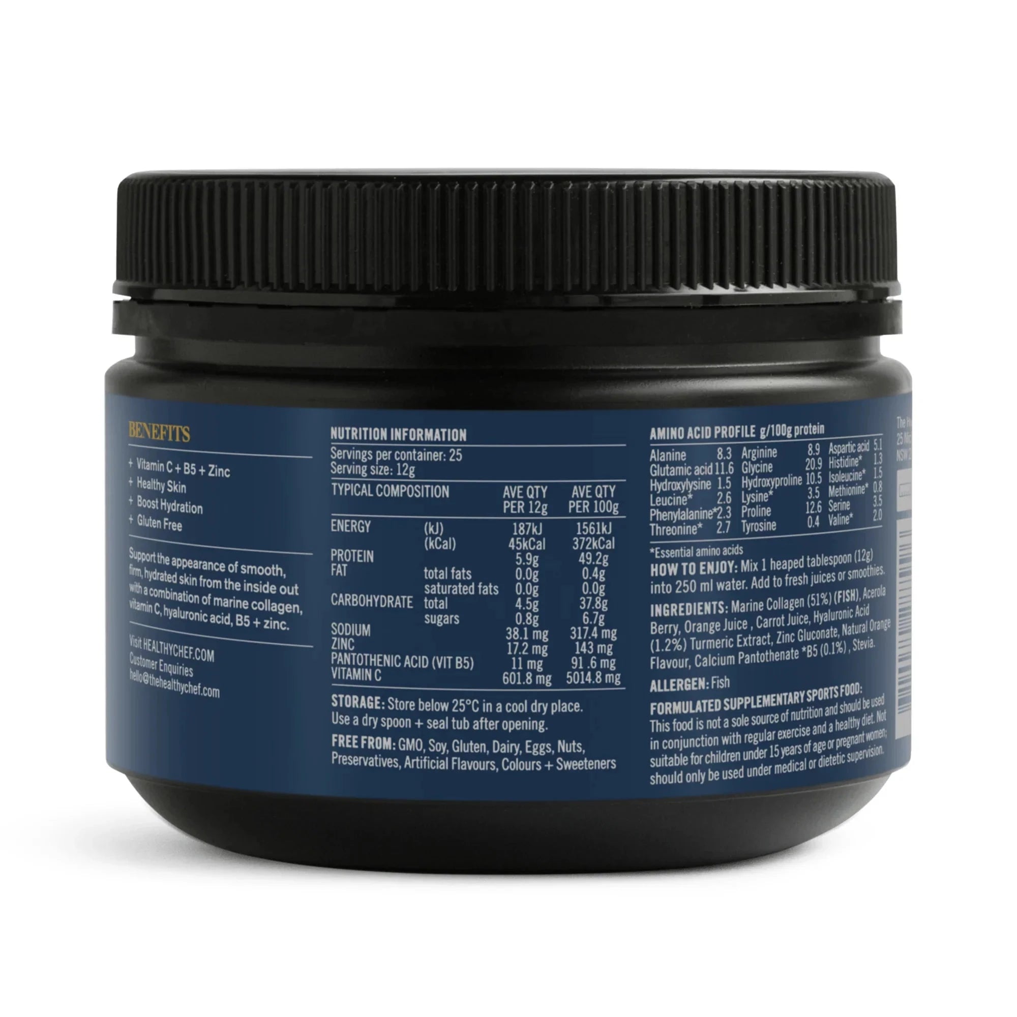 Beauty Collagen - 300g Supplement Powders The Healthy Chef 