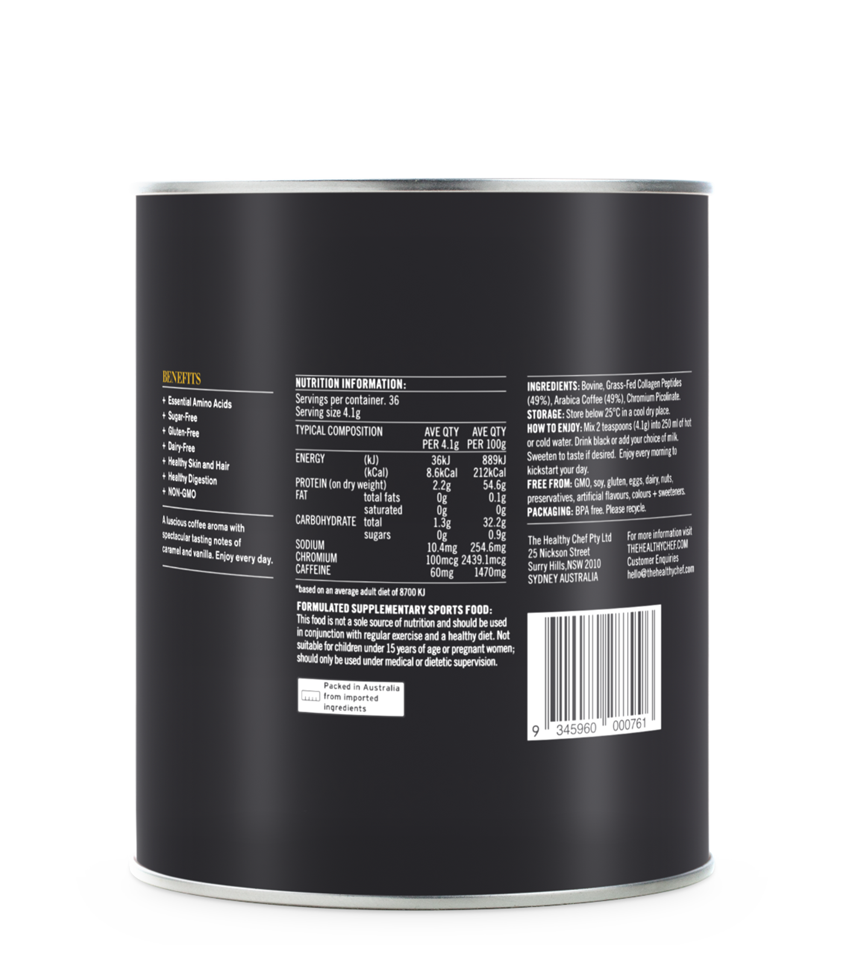 Collagen Coffee Superfoods The Healthy Chef 